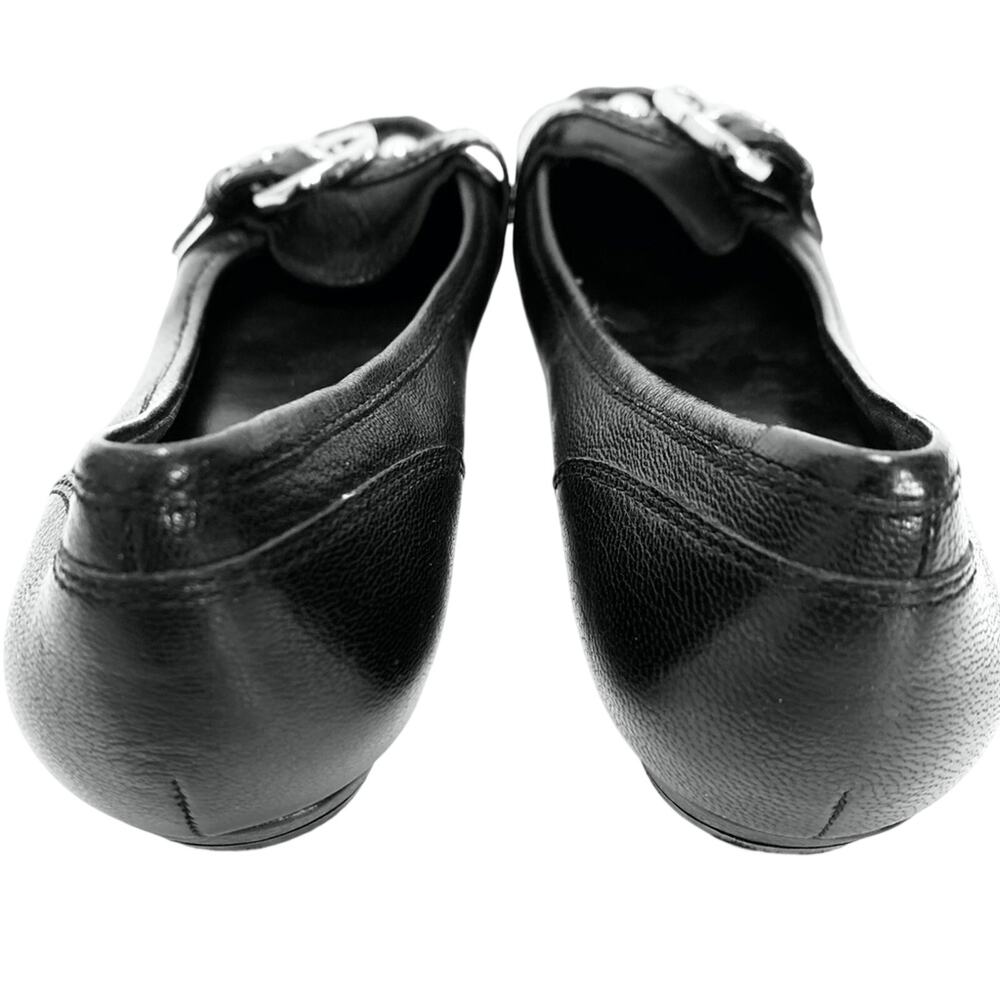 BCBGIRLS BCBG Black Flat Loafers Shoes Leather 6.5 - Picture 2 of 16